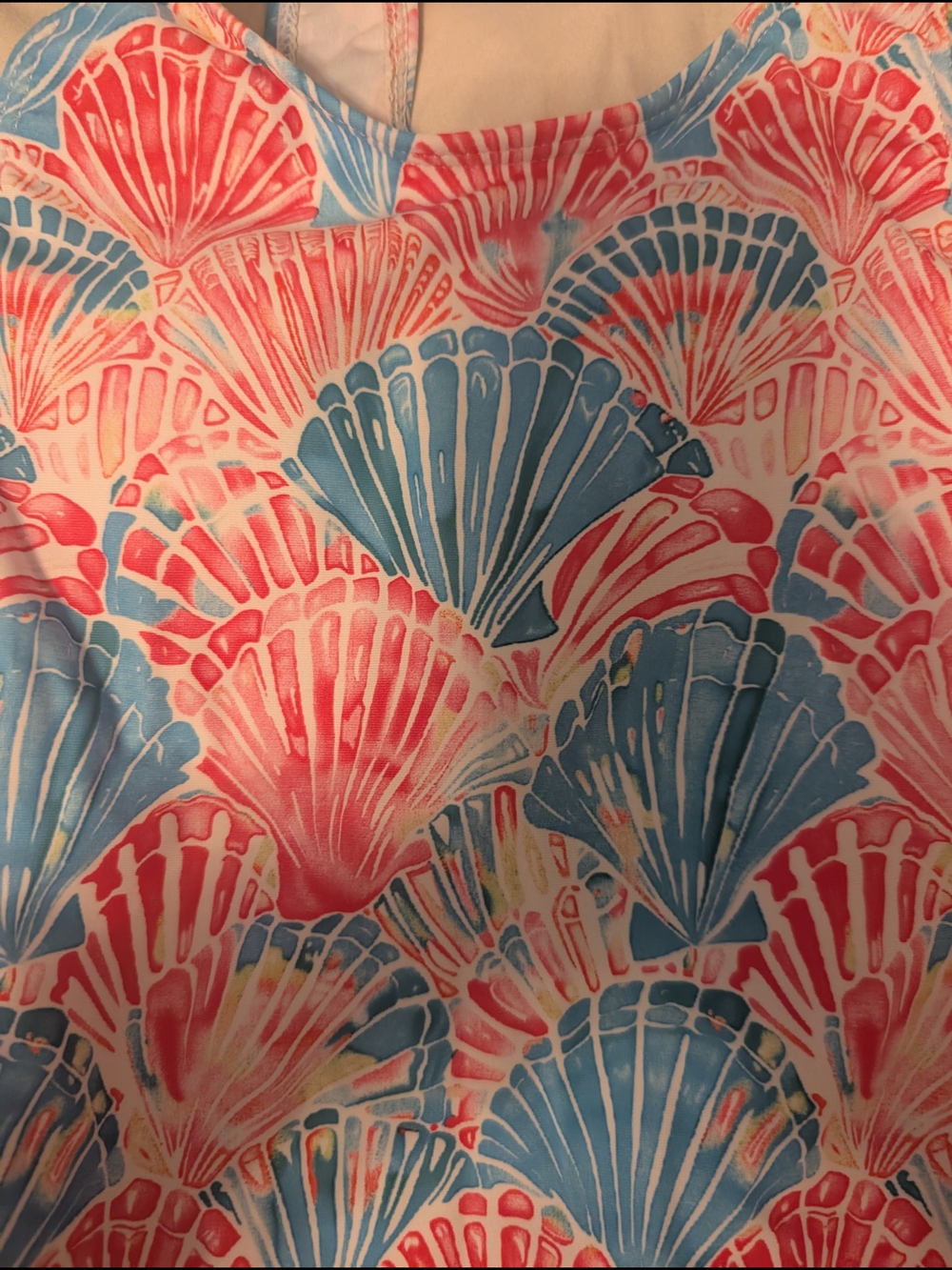Shell Print Bathing Suit - Picture 4 of 5